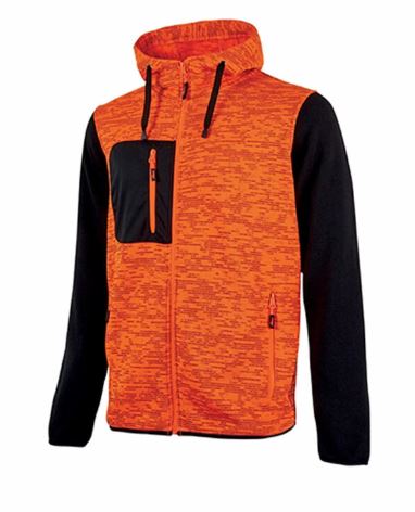 MAGLIA UPOWER FELPA RAINBOW ORANGE FLUO      EY174OF