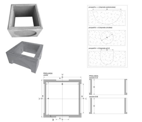 PROLUNGA CEMENTO*PORTANTE* 60X60X70 SP 10