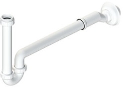 SIFONE PER LAVABO E BIDET 1 1/4 DN32 C/ECCENTAUTOPULENTE IN SCATOLA COD.DS211-33 L.B PLAST