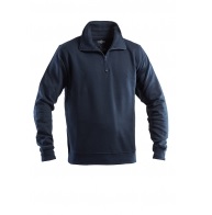 MAGLIA INVERNALE FELPA ZIP CORTA BLU FLP65200