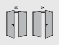 PORTA PROGET 2A 2188(1188+1000)X2500*RAL9001*CILINDRO