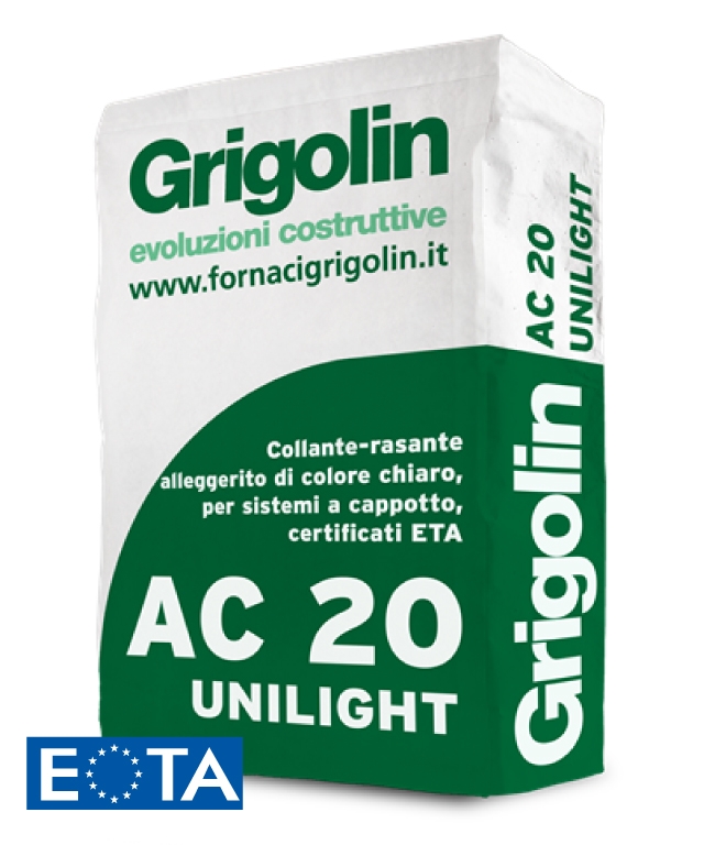 GRIGOL AC 20 UNILIGHT COLLA/RAS.TRASPIR.KG25 BC.42 SACCHI