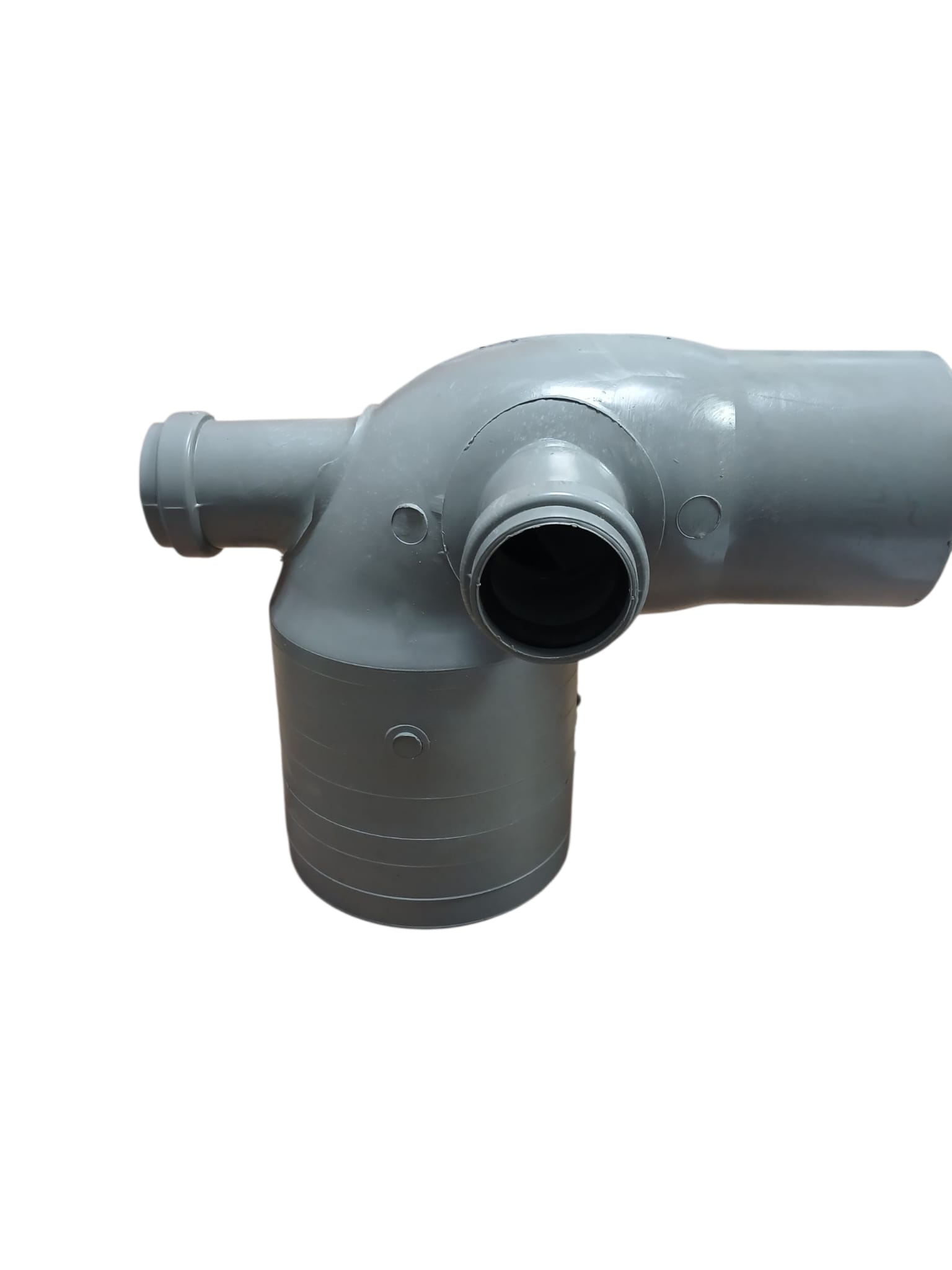 CURVA WC PVC 90 3 ATTACCHI PP 40 GRIGIO      IDROFITTINGS COD. CWR100/903D.40