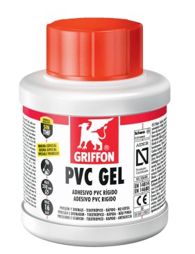 COLLA GRIFFON PVC GEL A PENNELLO GR.250      PRESSIONE MAX 16 BAR DIAMETRO MAX 250 MM