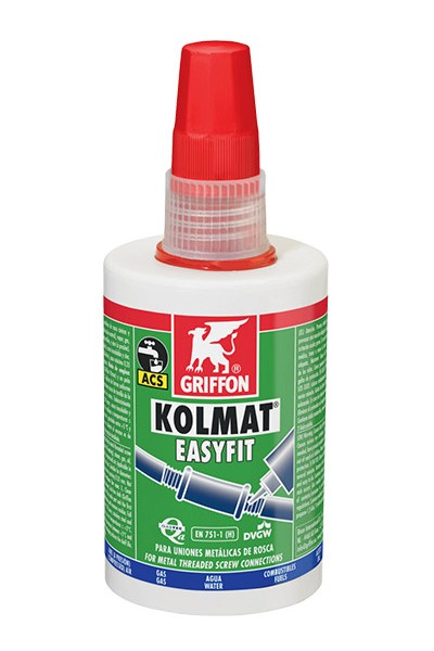 SIGILLANTE PER FILET.GAS 50 ML.KOLMAT EASYFITPER ACQUA/ACS COD.D6150322 GRIFFON