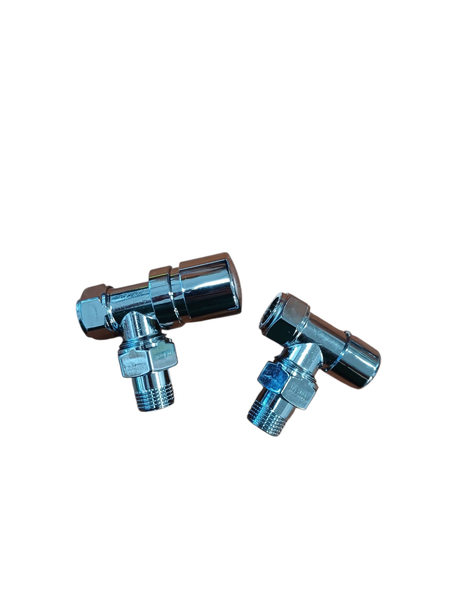 VALVOLA+DETENTORE *KIT* SQUADRA 1/2 CROMO    PREDISPOSIZIONE TERMOSTATICA POLETTI
