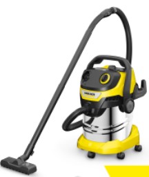 ASPIRATORE KARCHER 25LT WD5 P S V-25/5/22    SOLIDI-LIQUIDI SCUOTIMENTO SEMIAUTOMATICO