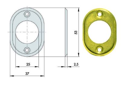 BOCCHETTA PER CILINDRO TONDO SERRAT.ELETTRICA