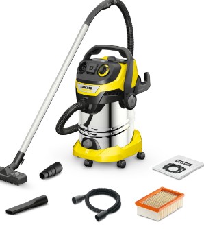 ASPIRATORE KARCHER 30LT WD6 P S V-30/6/22/T  +DDC SCUOTIMENTO SEMIAUTOMATICO