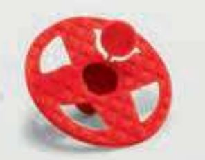 RONDELLA NYLON DI FISSAGGIO D.60 ROSSA