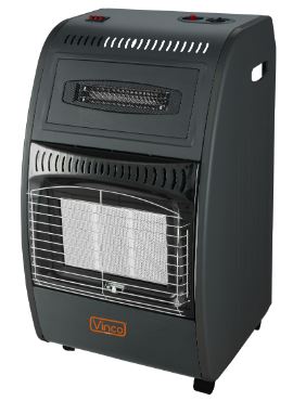 STUFA  GPL-ELETTRICA VENTILATA VINCO C/RUOTE SENZA REGOLATORE CD.71402D