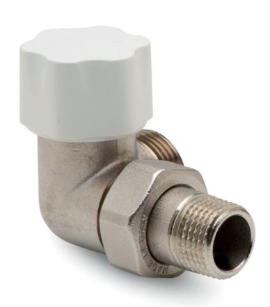 VALVOLA RADIATORE LUXOR TERMOS.1/2 ANGOLO DX COD.13272722 MD 321/A