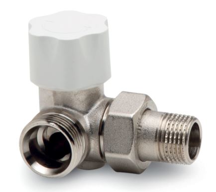 VALVOLA RADIATORE LUXOR TERMOS.1/2 ANGOLO SX COD.13292722 MD 321/A