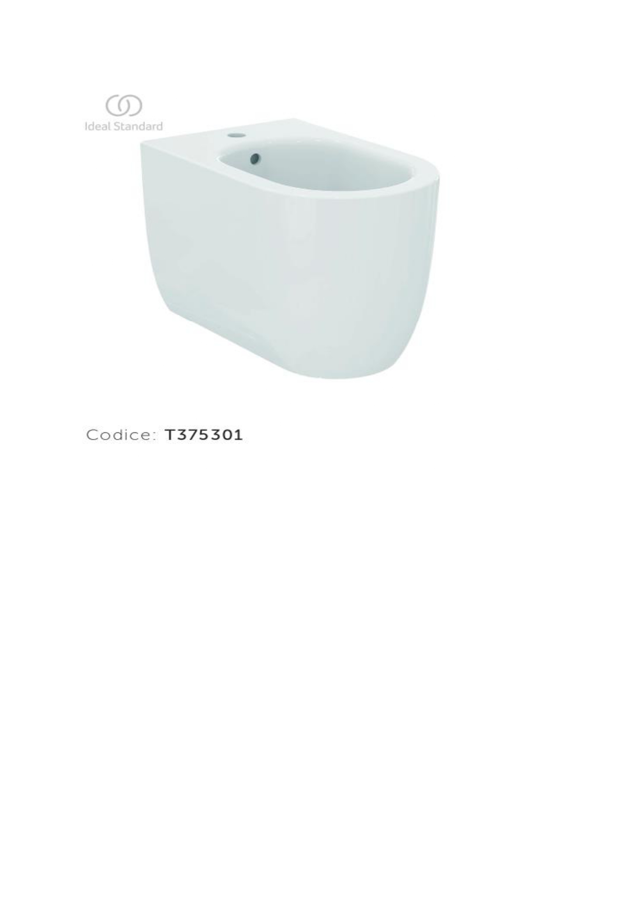 BIDET BLEND CURVE DA CM.56 ART T375301