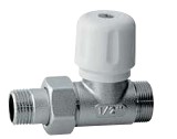 VALVOLA RADIATORE POLETTI DRITTA 1/2 M24     COD.1170-1