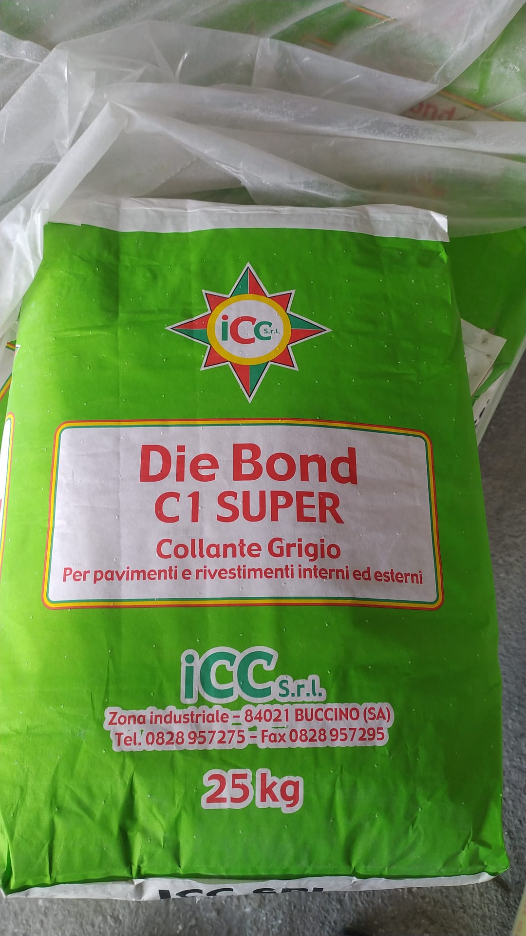 COLLANTE DIE BOND C1 GRIGIO KG.25 (BC.60)ICC