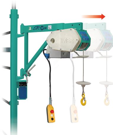 MONTACARICO IMER ETR 200N 30MT KG.200 19M/MINBANDIERA 230W 1141230(MORSETTI NON INCLUSI)