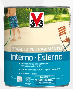 SMALTO PER PAVIMENTO *ARDESIA* 0,5 LT 015482 ALL'ACQUA INTERNO ED ESTERNO INODORE V33