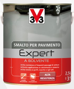 SMALTO PER PAVIMENTO EXPERT *GRG CHIARO*2,5LTA SOLVENTE ALTA RESISTENZA V33 104192