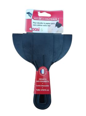 KIT SPATOLA PLASTICA NERA ART.1421