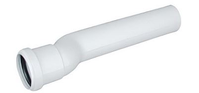 CANOTTO ECCENTRICO PUCCI C/GUARNIZIONE D.32  PROLUNGATO CM24 BIANCO COD.80001450