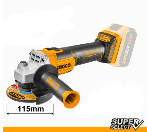SMERIGLIATRICE INGCO 20VOLT SOLO MACCHINA    BRUSHLESS CAGLI201158-CAGLI21154