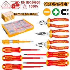 KIT GIRAVITI + PINZE 9PZ ISOLANTI 9PZ        HKTV01H091