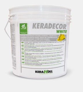 KERAKOLL KERADECOR WHITE LT.14               PITTURA TRASPIRANTE,RIEMPITIVA E COPRENTE