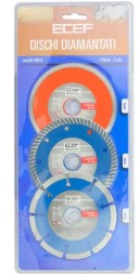 DISCO DIAMANTATO ECEF KIT 3 PZ IN BLISTER    CD. BL19015