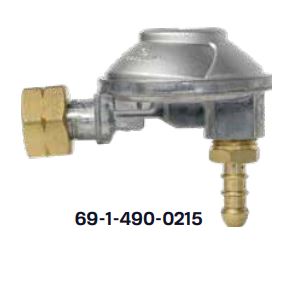 REGOLATORE KG.1 GAS/GPL X BOMBOLA A *SQUADRO*CON PORTAGOMMA *TARATURA FISSA* CAVAGNA GROUP