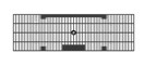 CANALE PEHD XTRALINE-C100 H55 GRIGLIA PEHD   872025 MISURE INT H55X100  EST H95X158