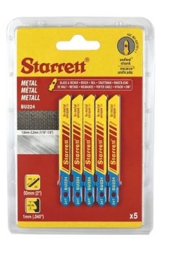 LAMA STARRET FERRO SEGHETTO ALTERNATO CF.5PZ BU224-5