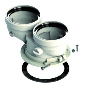 SDOPPIATORE FUMI CONDENSAZ.FERROLI 80-80     MONOBLOCCO COD.041082X0