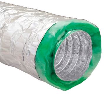 TUBO FLESSIBILE ALLUMINIO ISOLATO AFONICO 356PER CANALIZZAZIONE ARIA ESTENSIBILE A 10 MT