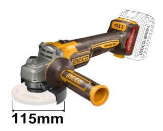 SMERIGLIATRICE INGCO 20VOLT CAGLI21154       BRUSHLESS CON 1 BATT DA 4 E 1 DA 6 AH