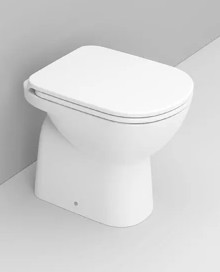 VASO ECO BIANCO *GEMMA 2 DA 48,5* SCARICO A  SUOLO INSTALLAZIONE STACCATA DA PARETE 36X49
