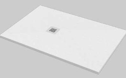 PIATTO DOCCIA  ECO 80X160 H.2,7 PILETTA DA 90EFFETTO PIETRA BIANCO RETTANGOLARE 2168622