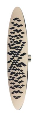 SOFFIONE DOCCIA *TONDO D.300 SLIM 2MM*       ACCIAIO INOX 304 CON GIUNTO SFERICO IN OTTONE
