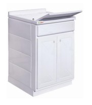 LAVATOIO *IN ABS TOP LINE* L.60XP.45 H.90    2 ANTE COLORE BIANCO C/SIFONE E COPRIVASCA DI