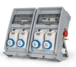 QUADRO PORTATATILE ULISSE500 4 PR.INDUSTRIALEC/PULSANTE 220 VOLT CD.743728