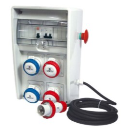 QUADRO PORTATATILE ULISSE250 4 PR.INDUSTRIALEC/PULSANTE 220/380 VOLT CD.74208