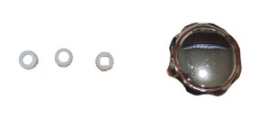 MANIGLIA UNIVERSALE IN KIT C/PLACCA ROSSA    INSERTO 20-24 COD.000761/A