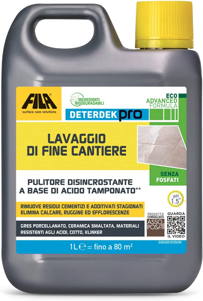FILA DETERDEK PRO LT.1 DISINCROSTANTE ACIDO  PER PAVIMENTI