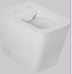 VASO ECO BIANCO *FILO MURO Q7 DA 56* H167    *FORMA QUADRATA* SCARICO UNIVERSALE