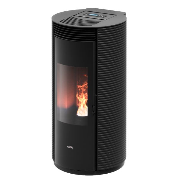 STUFA AIR CANAL.PELLET 8,5KW SPIN PLUS 9 UP- TWIN RIV.GHISA 5 STELLE WI-FI DI SERIE