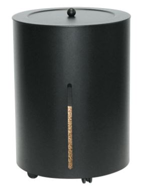PORTAPELLETS NERO TONDO D.38 H.50 50.153