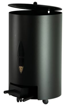 PORTAPELLETS NERO D.40 H.70 C/PALET.E SCOPINO50.156