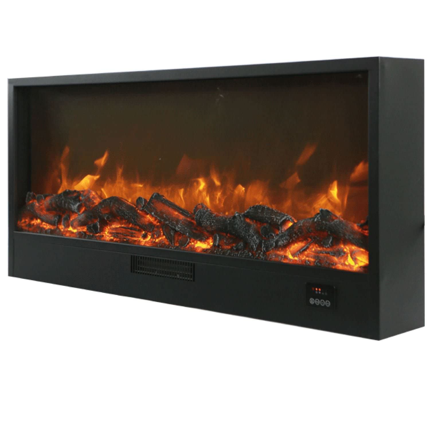 CAMINO ELETTRICO *ISPICA 108* DA INCASSO E   APPOGGIO VENTILATO EFFETTO FIAMMA REALISTICO