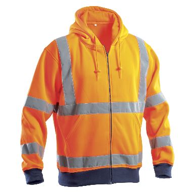 MAGLIA INV.FELPA ZIP LUNGA ALTA VISIB.ARANCIOACV1730004