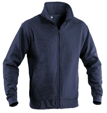 MAGLIA INVERNALE FELPA ZIP LUNGA BLU         FLP1D20001